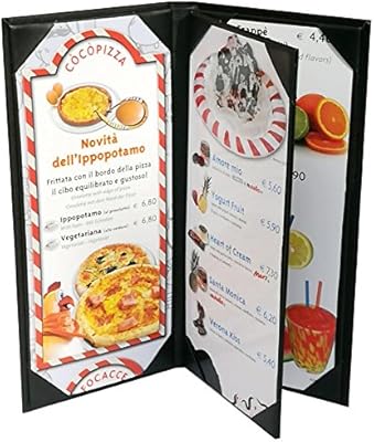 Menu cover (3) 4.75 "x 11" package, 3 panels 4 views, sold by cash register 4.75 "x 11" black JBW - 4.75 "x 11" x 3 panels 4 views.. DIAYTAR Nigeria — the online store where variety meets value.