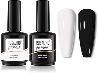 Rosalind Nail Varnish Black and White Gel Lot of 2.. Your digital shopping destination, DIAYTAR NIGERIA combines variety with affordability and quick delivery.