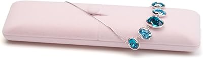 Pink velvet gift box for long -standing chains necklaces.. DIAYTAR NIGERIA: Bridging the gap between consumers and quality products with affordable nationwide shipping.
