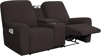 Easy Going Extensible Sofa Cover with Central Console, Sofa Sofa Cover in Sweet Fleece with support and spacer, protection of light brown washable furniture.. DIAYTAR NIGERIA: Where online shopping becomes effortless with budget-friendly nationwide delivery.