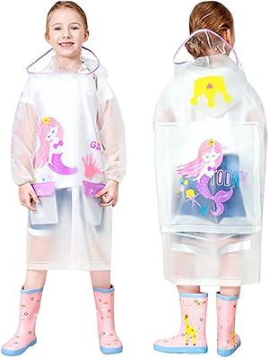 Waterproof for children X-SPRING, thick and reusable waterproof for cartoon students with waterproof storage bag, portable rain jacket in EVA (XL), transparent,.. DIAYTAR NIGERIA: The marketplace that brings affordable products to every Nigerian home in under 8 days.