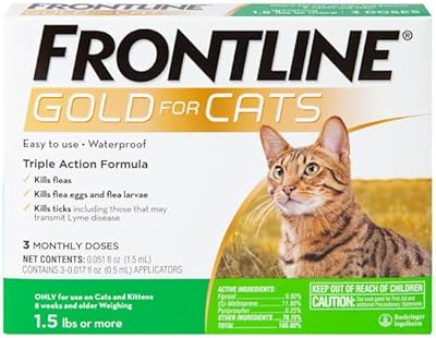 Frontline® Gold For Cats Treatment against fleas and ticks (more cats.. DIAYTAR NIGERIA brings the marketplace to your home with budget-friendly prices and nationwide delivery.