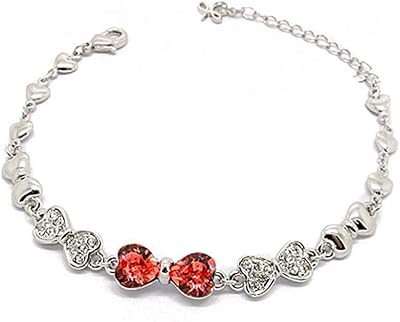 18 -carat white plated white Gold bracelet Swarovski Elements with Cristal Lumière.. DIAYTAR NIGERIA connects Nigerians with quality products at affordable prices, delivered in 5-8 days nationwide.