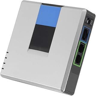 SIP V2 Internet telephone adapter Eboxer 2 ports with network cable for PAP2T (British socket) (United Kingdom) from the VoIP gateway.. DIAYTAR NIGERIA: Where every Nigerian finds what they need at prices they can afford, delivered promptly.
