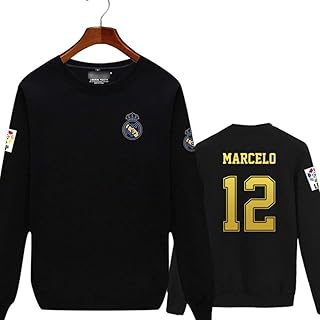 Real Madrid Club of Fútbol# 12 Marcelo Football Uniforms Fans Plus Pull Round Col In Velvet Eden Hazard Men and Women Sports, Black, M.. Experience the ease of modern shopping with DIAYTAR NIGERIA's comprehensive platform and quick delivery.