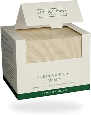 Clean Skin Club Bamboo Clean Towels XL | 1st napkin for the biodegradable face in the world | Disposable Disposable Makeover wipes | 100 % organic bamboo | Super soft for sensitive skin (50 pieces/single box).. Your digital shopping ally, DIAYTAR NIGERIA offers extensive selection with budget-friendly delivery.