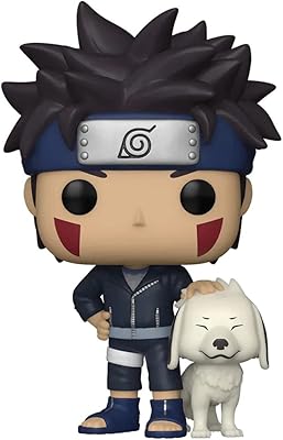 Pop Kiba Pop vinyl figurine with Akamaru from Naruto Shippuden (included with matching protective case), Multicolor, 3.75.. DIAYTAR NIGERIA delivers affordability and convenience with every purchase, shipped within the week.