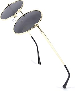 Retro polarized Steampunk sunglasses Circular Visidi for women and men, metal glasses B2528, 47 mm.. Experience the ease of one-stop shopping with DIAYTAR NIGERIA's diverse catalog and nationwide delivery.