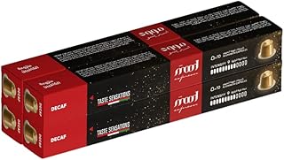 Pack of 4 - 40 capsules - Nespresso aluminum - decaféini - Mood espresso pods, black.. DIAYTAR NIGERIA: Where every shopping need is met with affordable prices and reliable 5-8 day delivery.