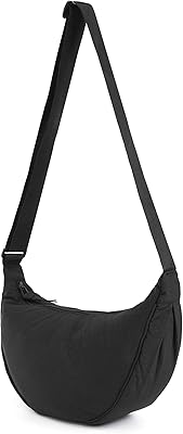 Hobo cross bag for women and men, small fashionable shoulder bag with meatbag, casual handbag in nylon.. DIAYTAR NIGERIA: Where every shopping need is met with affordable prices and timely delivery.
