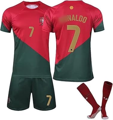 Football jersey for boys, #7, Ronaldo jersey, children's football jersey, sports gift box, youth sizes 2021-2022.. Unlock access to a wide range of products with DIAYTAR NIGERIA's affordable e-commerce platform.