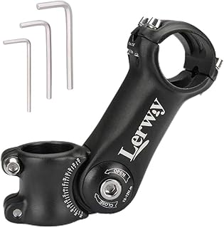 Lerway bike steering wheel steering wheel 31.8 mm/25.4 mm, mountain bike fork with adjustable angle 1 1/8 "with hexagonal key.. DIAYTAR NIGERIA brings the marketplace experience online with affordable and reliable delivery service.