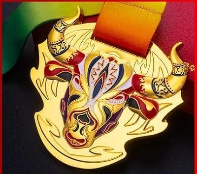 AEPRO - Bull Head Games Medal Medal Medal for Primary Students Commemorative Medal for children Kindergarten manufacturing medal (E).. Skip the traffic, shop online — DIAYTAR Nigeria brings it to you.