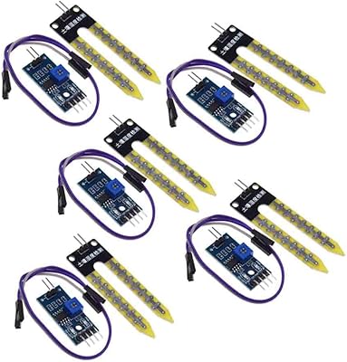 Soil humidity sensor modules kit for humidity detection with 3.3 V 5 V connector cable, 5 -game irrigation system.. Whether it’s gadgets or groceries, DIAYTAR Nigeria delivers in less than 8 days.