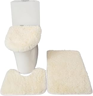 Vagia floor mats 3 rooms bathroom carpet toilet lid.. DIAYTAR NIGERIA brings the market to your screen with thousands of affordable products delivered to your door.