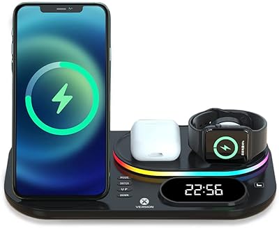 Fast wireless load support 6 in 1 improved, multi-loading foldable charging support X-Virgin Qi for Apple iPhone 14/13/11/AirPods/Iwatch 1 year of manufacturer's warranty-Black.. Discover shopping simplified with DIAYTAR NIGERIA's comprehensive platform and reliable 5-8 day shipping.
