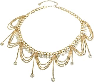 Bohemian Multicache alloy size chain for women chain with pompom.. DIAYTAR NIGERIA: Where quality meets accessibility with affordable prices and prompt shipping.