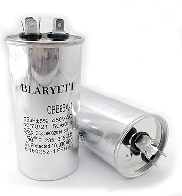 Blaryeti CBB65 65UF Engine operating capacitor Starter capacitor for AC 450V/370V/250V 50/60Hz 5% air conditioning air conditioning.. Experience the satisfaction of affordable shopping with DIAYTAR NIGERIA's nationwide 5-8 day delivery.