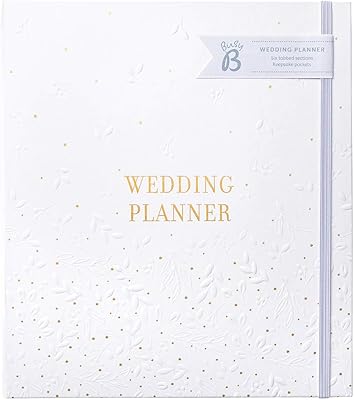 Buzzy Bee wedding planner - Magnificent white and gold wedding planner with 6 drop -down sections and storage pockets. Perfect engagement gift... DIAYTAR NIGERIA: Creating access to affordable products for every Nigerian with our swift delivery service.
