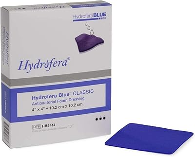 Blue antibacterial sponge bandage 10 cm x 10 cm, box of 10.. DIAYTAR NIGERIA redefines convenience with our vast product selection and swift nationwide delivery.