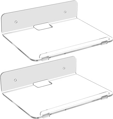 Cosmos lot of 2 floating wall shelves in acrylic adhesive display for pots.. Shop millions of products across categories on DIAYTAR Nigeria — delivered right to your door.