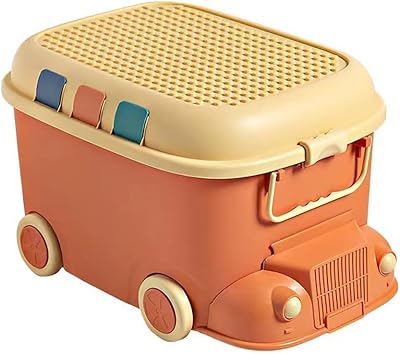 Storage box for stackable LED children's toys with casters and handle.. Experience the ease of one-stop shopping with DIAYTAR NIGERIA's diverse catalog and nationwide delivery.