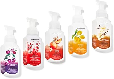 Foaming soap for Bath & Body Works hands - Set of 5 soft foaming soaps (fresh and fruity).. Shop efficiently with DIAYTAR NIGERIA, offering thousands of products at unbeatable prices delivered promptly.