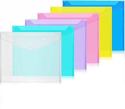 A4 plastic envelopes, pack of 5 transparent polyethylene envelopes for plastic documents and files with school button closure, office and house.. DIAYTAR NIGERIA transforms wishes into deliveries with our affordable and reliable e-commerce platform.
