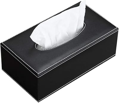 Rectangular handkerchief box lid, handkerchief box support, handkerchief dispenser for bathroom vanity, pump paper organizer for night table/office/car, leather PU.. DIAYTAR NIGERIA: Your affordable gateway to thousands of products shipped nationwide within the week.