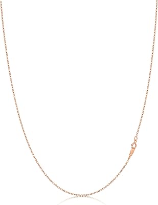Sterling silver plated necklace in pink gold, 1.3 mm Italian cable chain in pink gold, nickel -free, length of 16 to 36 inches.. DIAYTAR NIGERIA: Connecting Nigerians with their needs through our affordable and diverse marketplace.