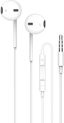 Stereo headphones in the Bawa Cords series with 3.5 mm jack taking charge of Android - White devices.. DIAYTAR NIGERIA: Bringing quality products to your doorstep at prices that won't break the bank.