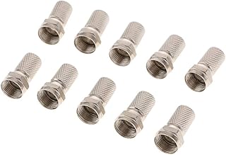 D-CURVE® F-On screw connectors for RG6 coaxial cable for satellite television (10).. DIAYTAR NIGERIA: Bringing affordable shopping solutions with a diverse product catalog delivered nationwide.