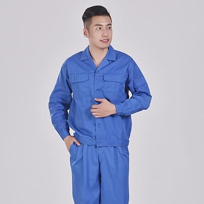 Mechanical work clothes, factory worker coats for men in polyester cotton, combination of boilers for garage workers and mechanics with pocket, C, l.. DIAYTAR NIGERIA delivers affordability and convenience to your doorstep within 8 days of purchase.