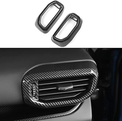 Flash2ning carbon fiber carbon fiber dashboard stickers for Ford Explorer 2022 2020 2021, interior accessories, ventilation garnishes, 1 set of 2 rooms.. DIAYTAR NIGERIA puts thousands of products at your fingertips with affordable prices and delivery within a week.