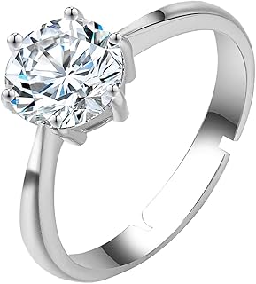 J.Rosier engagement ring with Swarovski crystals and cubic zircones for adjustable women, cubic zirconia.. DIAYTAR NIGERIA delivers on convenience and affordability with our reliable nationwide shipping.