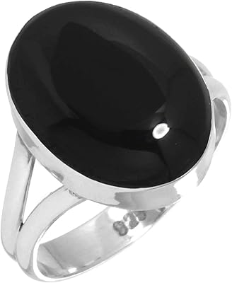 Sterling silver ring 925 handmade for women, size 12x16, precious oval stone, silver bohemian jewelry for gifts (99029_r).. Your one-click solution to affordable shopping, DIAYTAR NIGERIA delivers quality products nationwide.