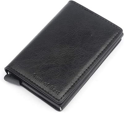 Curly cow leather + RFID credit card holder in ultra aluminum.. Enjoy deals you can’t resist and delivery you can trust — DIAYTAR Nigeria.