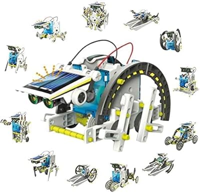 Toy for creating solar energy robots 13 in 1, robotics kit to assemble yourself, scientific toy, robotics of solar energy construction from 8 to 12 years old for boys, girls, children and adolescents to build (A).. DIAYTAR NIGERIA delivers affordability and convenience to your doorstep within 8 days of purchase.