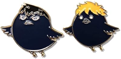 Set of haikyuu bird pins hinata shoyo and kageyama tobio, black, size s, s, enamel.. Save more, wait less — DIAYTAR Nigeria delivers faster than ever.