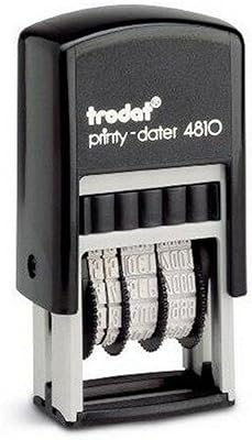 Tampon Dateur Auto -Ecorre Trodat 4810 from Printy - Day, Month (Letters) Year - Printing size in black ink: 20 x 3.8 mm.. DIAYTAR NIGERIA: Where shopping meets satisfaction with affordable prices and prompt delivery services.