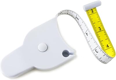 Perfect tape meter for the body - Automatic telescopic tape meter 203 cm - Retractable tape for the body: size, hips, chest, arms and more (white).. DIAYTAR NIGERIA: Making online shopping accessible to all Nigerians with our affordable platform.
