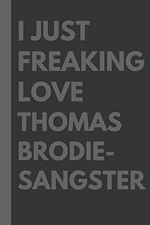 I just like Thomas Brodie-Sangster: Line gift composition book birthday gift for lovers.. DIAYTAR NIGERIA revolutionizes online shopping with competitive prices and reliable 5-8 day delivery.