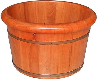 Wooden footbed bucket, oak pedicure basin (height 25 cm) thickened foot bath with natural oak foam for feet care.. Shop for less and receive more with DIAYTAR NIGERIA's expansive e-commerce platform and nationwide delivery.