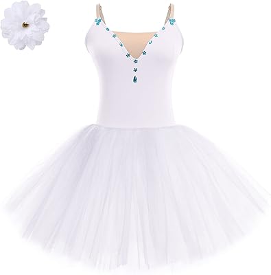 Long shiny 2 -room ballet costume for women, adult ballet dress with fine straps hair clips.. Great deals and fast delivery — the DIAYTAR Nigeria guarantee.