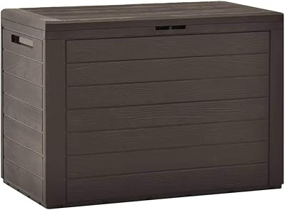 Fedexcel elegant, robust and durable garden storage box, outdoor porch, balcony, toolbox, brown toolbox 78x44x55cm.. Shop with ease at DIAYTAR NIGERIA, Nigeria's premier e-commerce platform offering budget-friendly shipping.