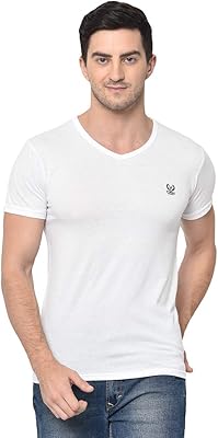 Cotton t-shirt with v-neck for men, gray.. More than a store — DIAYTAR Nigeria is your shopping partner.