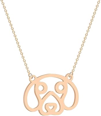 Pendant necklace in the shape of a Beagle puppy for women and girls, handmade animal jewelry for dog lovers, gift.. DIAYTAR NIGERIA: Empowering Nigerians with access to affordable products delivered within 8 days.