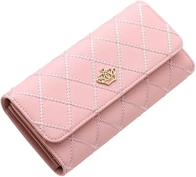 Long, thin and simple luxury portfolio for women, wallet for women, large capacity, in PU leather, credit card holder, baby pink, classic.. Shop with confidence at Nigeria's leading affordable e-commerce platform with reliable delivery services.