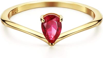 18 carat gold rings with michooyel ruby, simple love rings, pear cut, fine jewelry for women and girls, precious stones, ruby.. DIAYTAR NIGERIA: Where every purchase is affordable and delivery is always within a week.