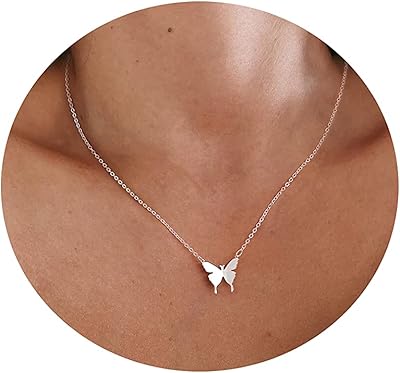 Elegant butterfly collar for women, 14 -carat gold plated butterfly pendant, single jewelry.. Nigeria shops with DIAYTAR — wide selection, fast shipping, and great value.